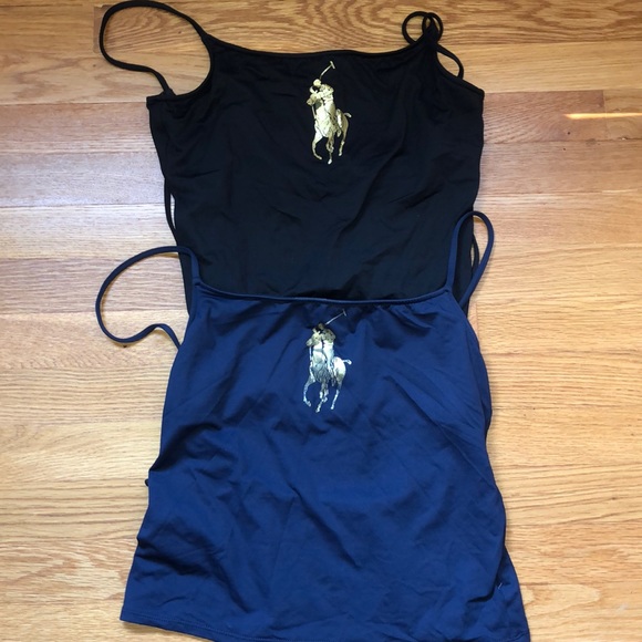Polo Ralph Lauren Other - Polo Ralph Lauren bathing suit tops navy & black